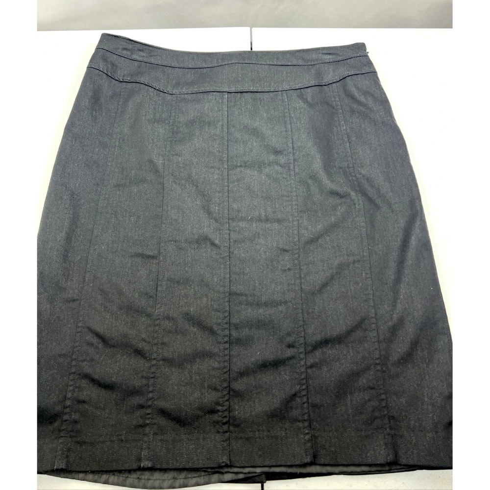 AGB Women's Vintage Black Back 1/4 Lace Up Straight Pencil Lined Skirt Size 10